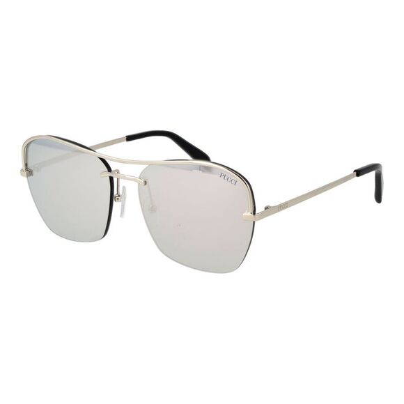 Emilio Pucci Silver Metal Women's Sunglasses